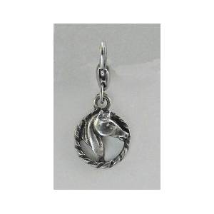 Barbary Horse Head In Rope Charm
