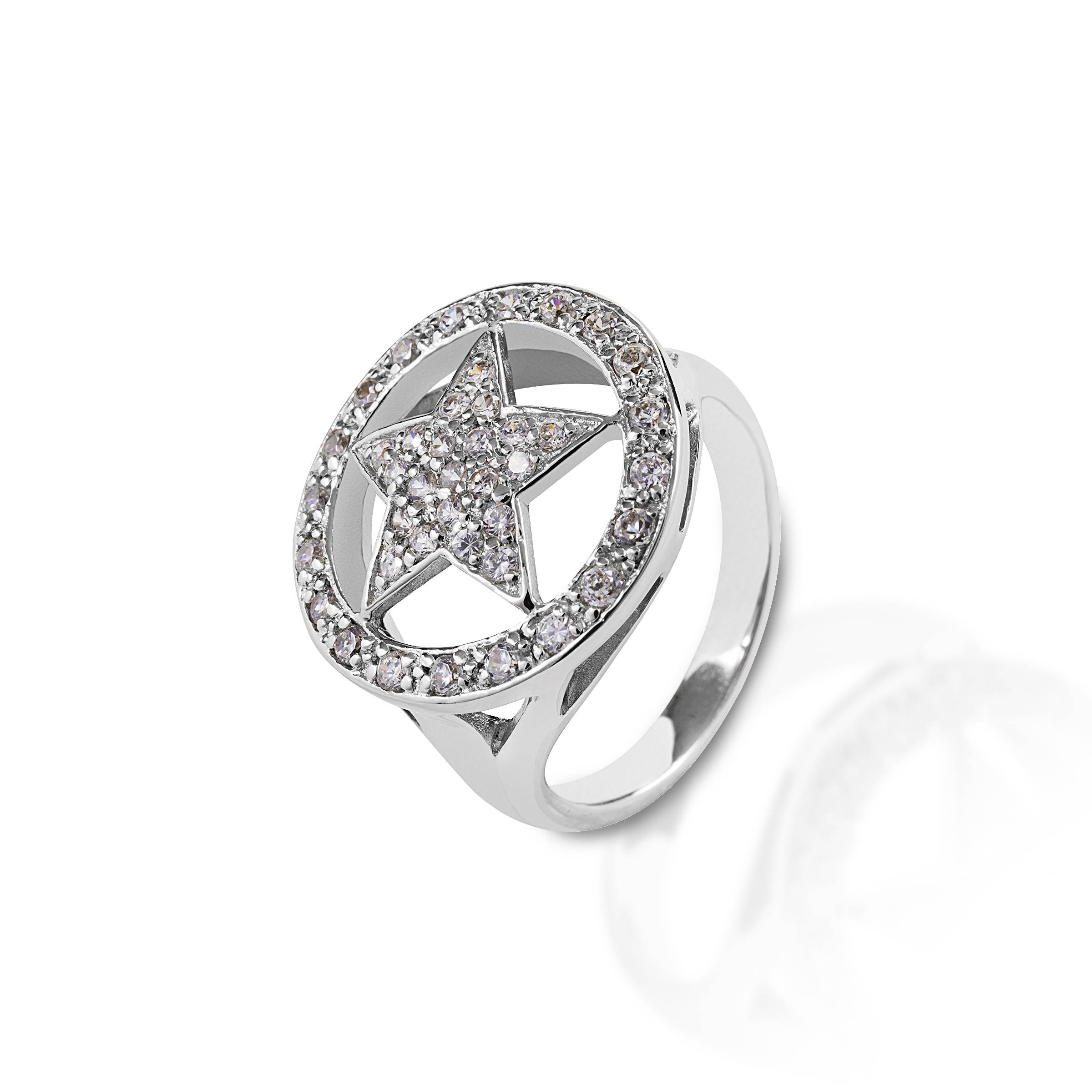 Kelly Herd Large Star Ring - Sterling Silver