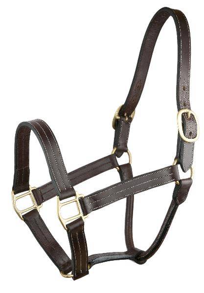 202-4 Gatsby Triple Stitched Leather Halter with o snap sku 202-4