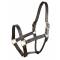 Gatsby Triple Stitched Leather Halter with o snap
