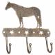 Tough 1 Equine Motif Glitter Finish Three Hook Rack - Cowboy Prayer