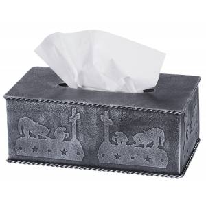 Tough-1 Tissue Box Cover With Equine Motif - Cowboy Prayer