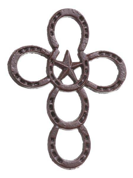 Gift Corral Metal Horseshoe Cross