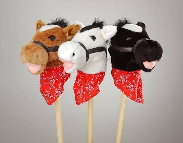 Gift Corral Plush Stick Horses With Bandanna | HorseLoverZ