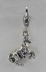 Barbary Rearing Horse Charm