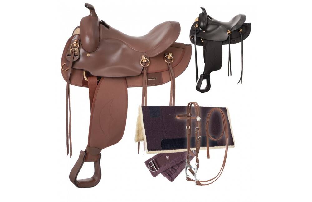 King Series Synthetic Gaited Round Skirt Saddle Package