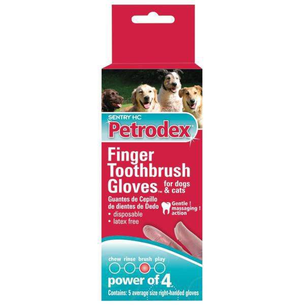 Sentry Petrodex Finger Toothbrush Glove For Pets