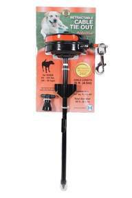 Retractable Tie Out Cable with Stake