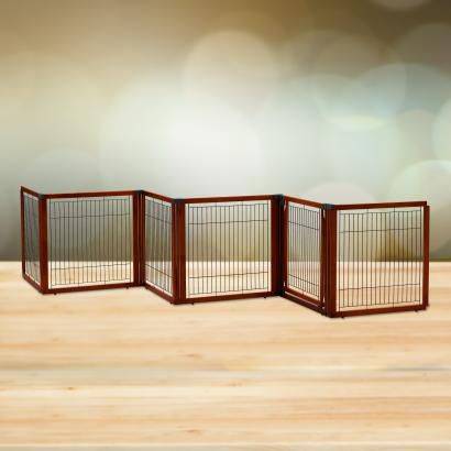 Richell Convertible Elite Pet Gate/Crate 6-Panel