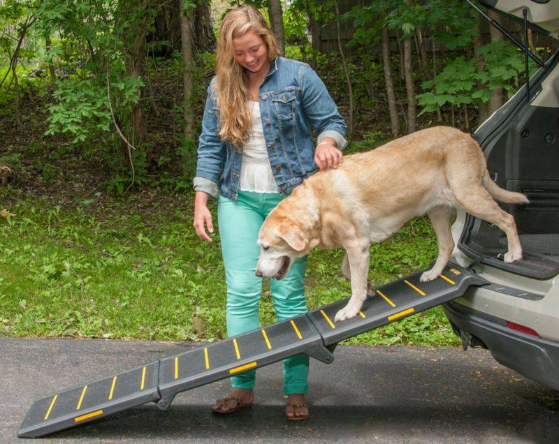 Pet Gear Extra-Wide Tri-Fold Reflective Pet Ramp