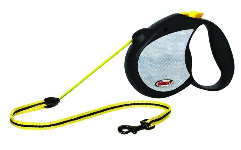 Flexi Reflective Neon Tape Retractable Leash