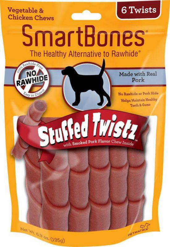 Smartbones Stuffed Twistz - Peanut Butter