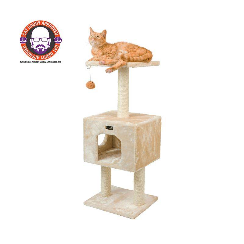 Armarkat Classic Real Wood Cat Tree 42in Beige