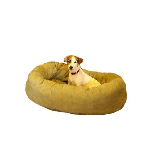 Majestic Pet Products Faux Suede Bagel Dog Bed in Sage, Size: 40"L X 29"W 9"H | Polyester PetSmart