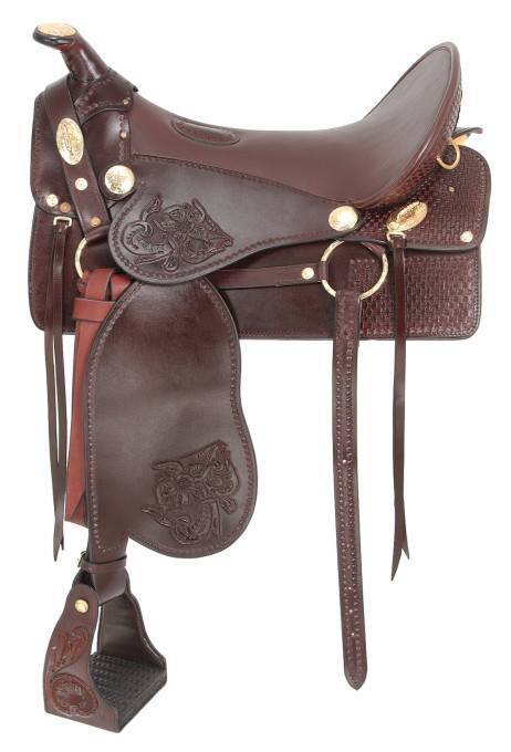 King Series Tooled McClellan Camp Saddle