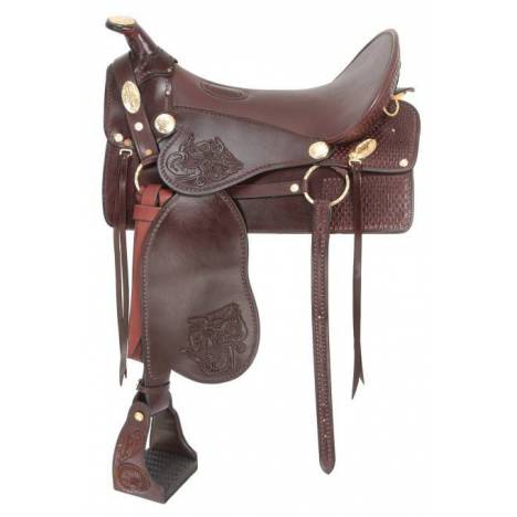 King Series Tooled McClellan Camp Saddle