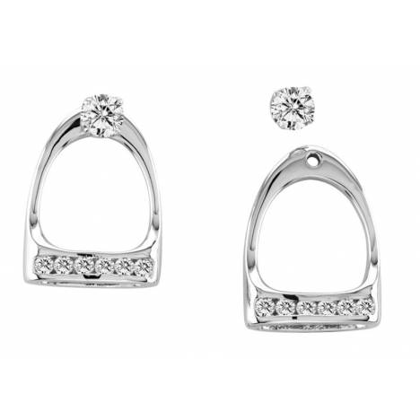 Kelly Herd Stud Earrings with Large English Stirrup Jackets