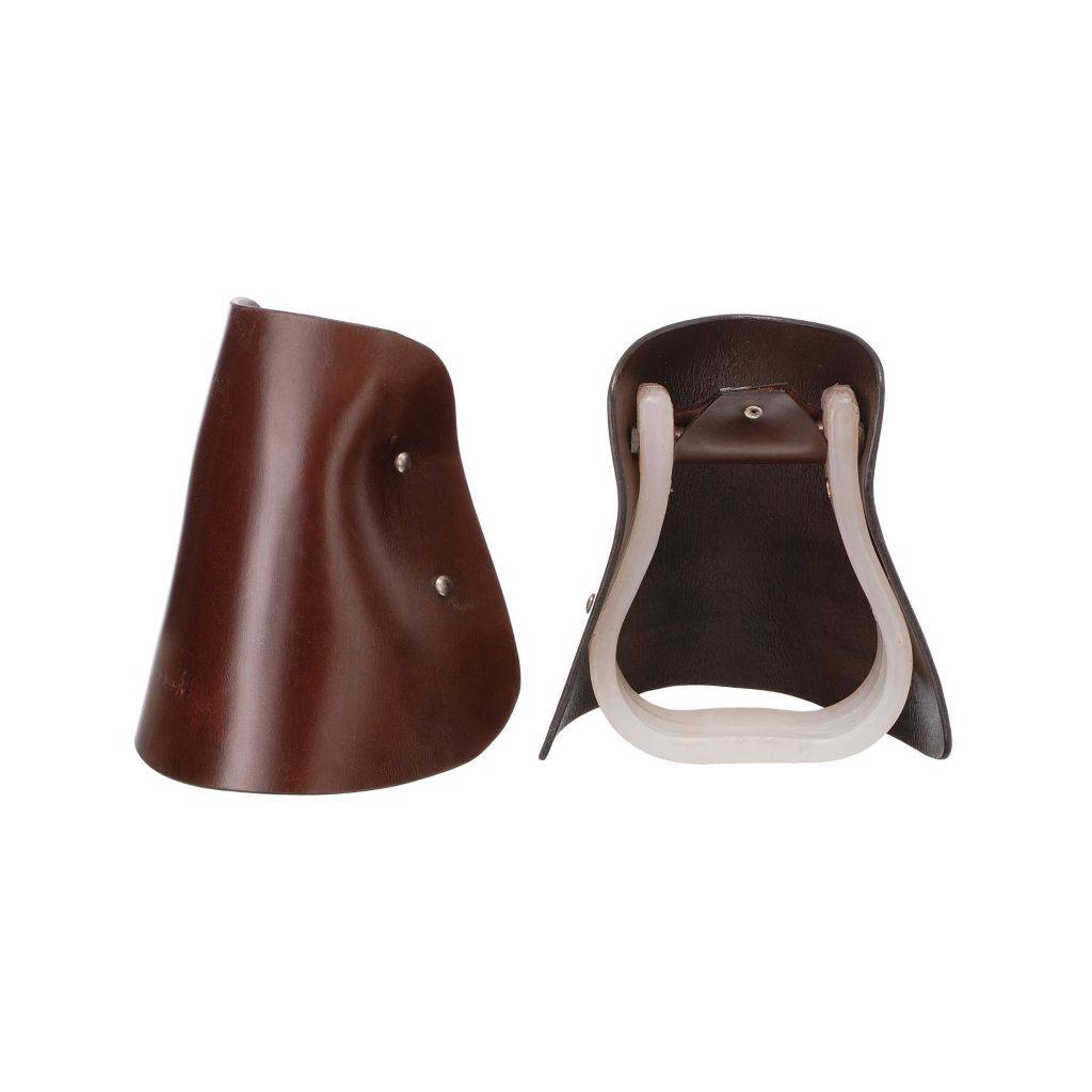 Royal King Leather Hooded Stirrups