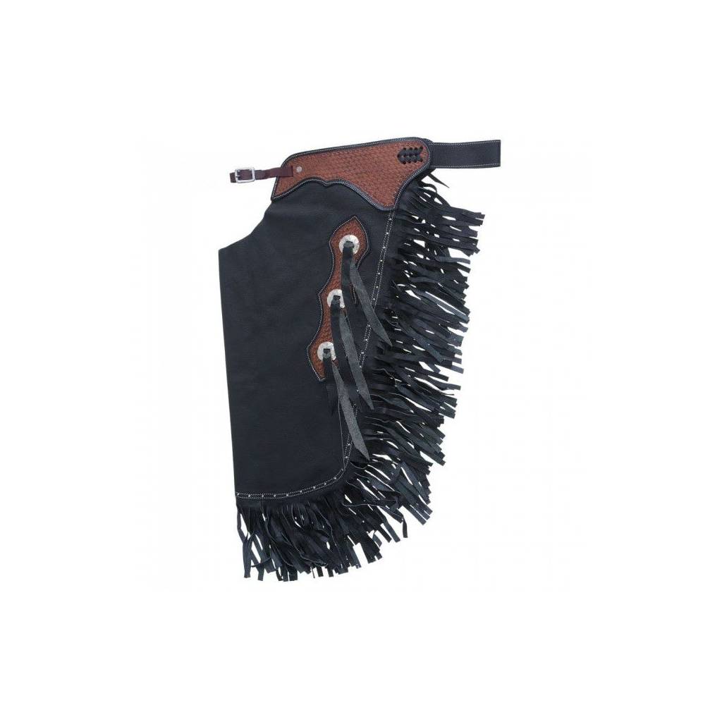 Tough1 Smooth Leather Basketweave Chinks