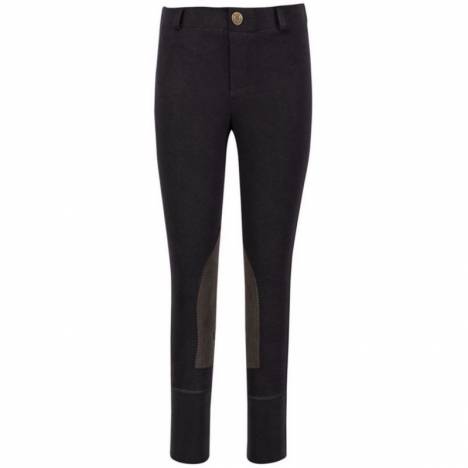 TuffRider Kids Starter Lowrise Pull On Knee Patch Breeches