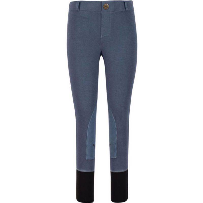 TuffRider Kids Starter Lowrise Pull On Knee Patch Breeches