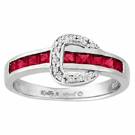 Kelly Herd Small Red Contemporary Buckle Ring