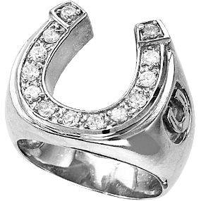 Kelly Herd Men's Horseshoe Ring - Sterling Silver