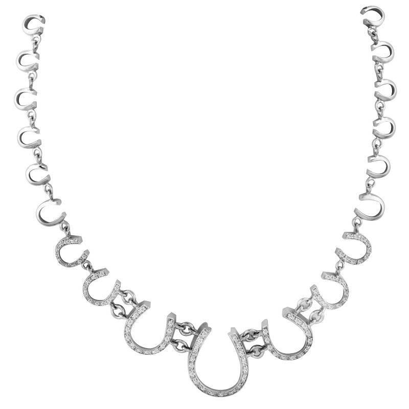 Kelly Herd Multi Horseshoe Necklace - Sterling Silver