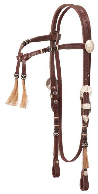 Royal King Rawhide Braided Futurity Brow Headstall