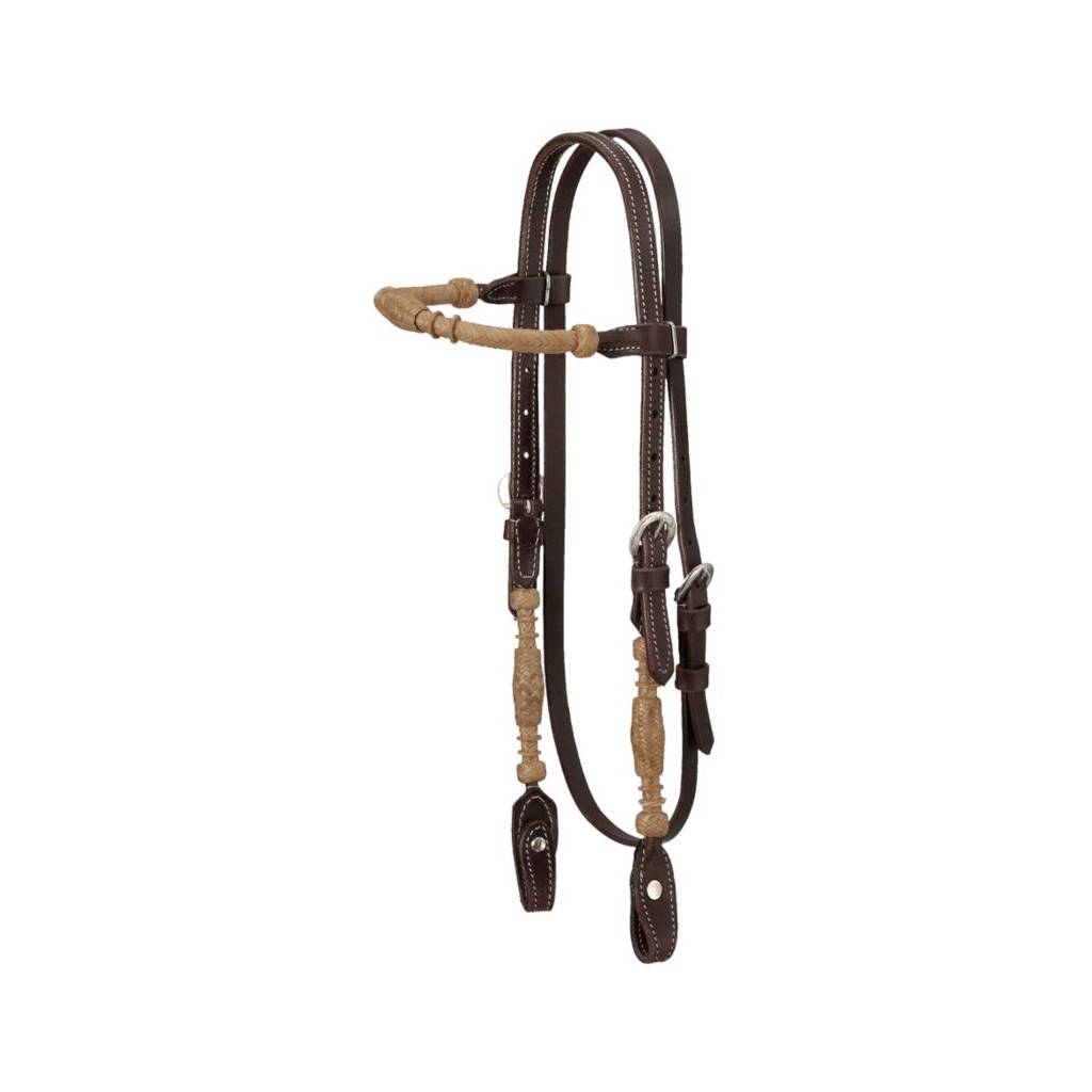 Royal King Heavy Rolled Rawhide Brow band Headstall