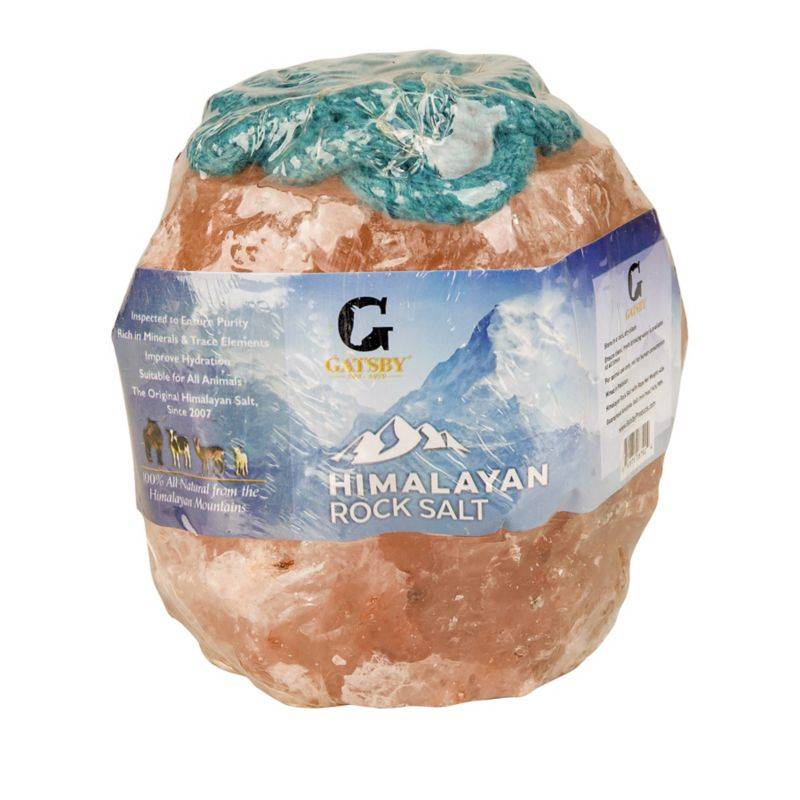 Gatsby 100% Natural Himalayan 4lb Rock Salt with 36" Rope