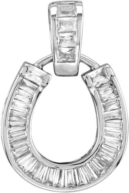 Kelly Herd Baguette Horseshoe Necklace