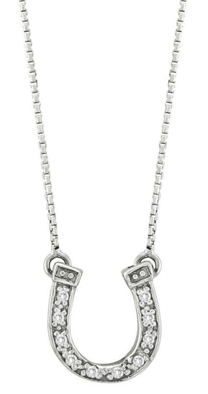 Kelly Herd Pave Horseshoe Necklace