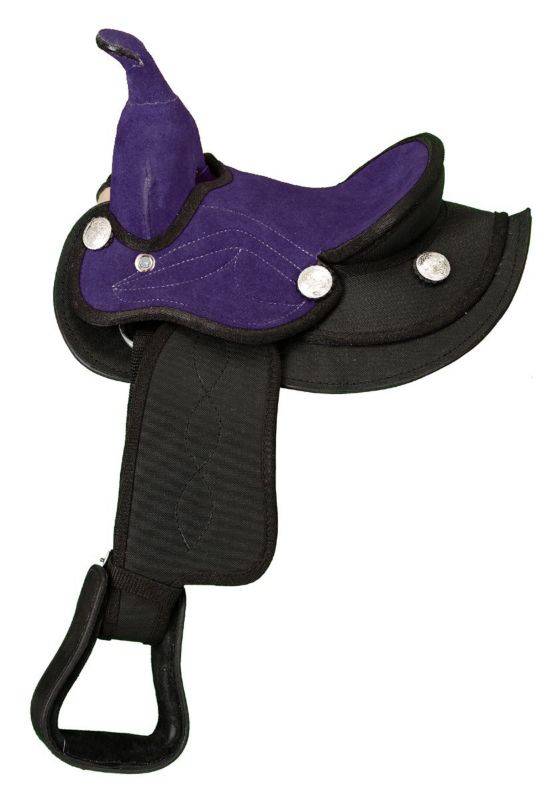 King Series Suede Seat Synthetic Miniature Saddle