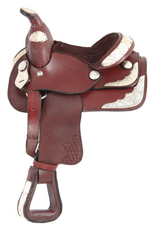 King Series Miniature Western Show Saddle with  Silver
