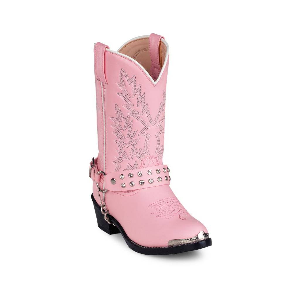 Durango Kids Pink Rhinestone Western Boots 5.5