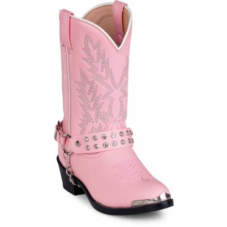 Durango Kids Pink Rhinestone Western Boots 5.5