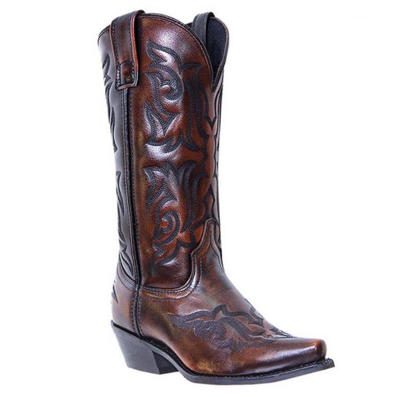 Laredo Mens Hawk Western Boots 8D Gold