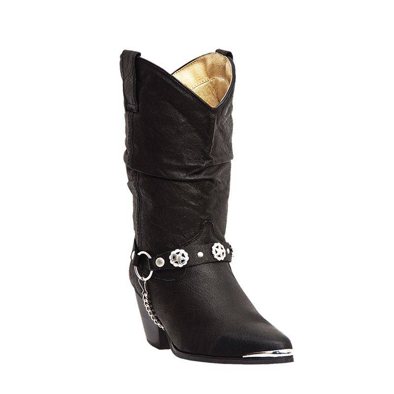 Dan Post Dingo Ladies Olivia Western Boots 9W Black