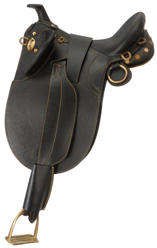 Australian Outrider Collection Stock Poly Aussie Saddle Package with  Horn