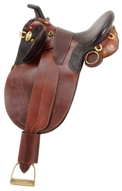 Australian Outrider Collection Stock Poly Wide Saddle Package with  Horn