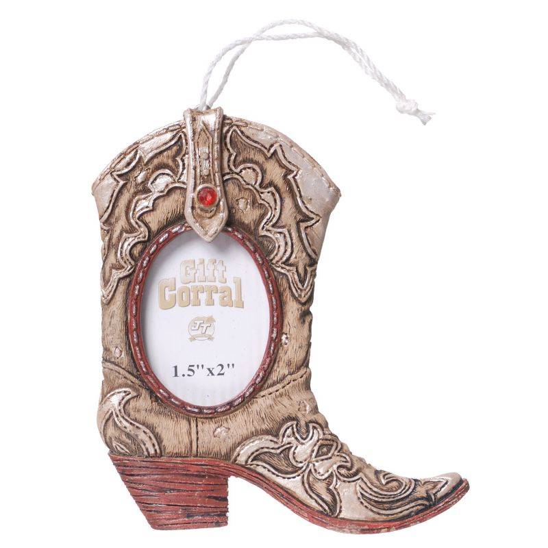Gift Corral Cowboy Boot Frame Ornament