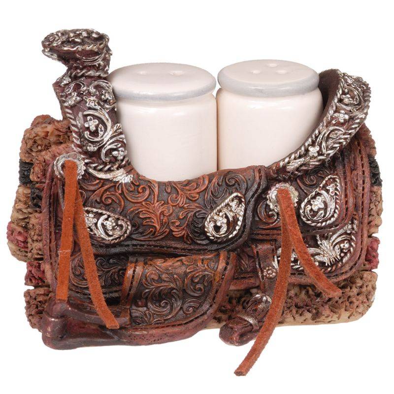 Gift Corral Western Saddle Salt & Pepper