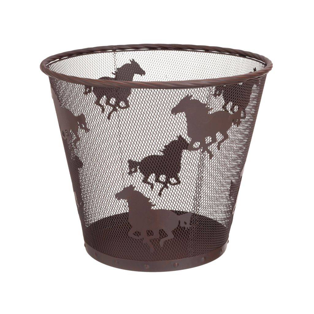 Gift Corral Waste Basket Horses