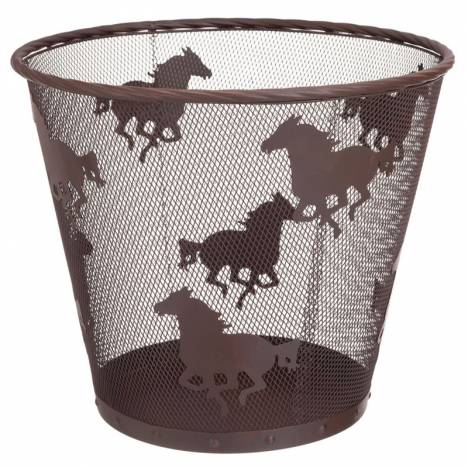 Gift Corral Waste Basket Horses