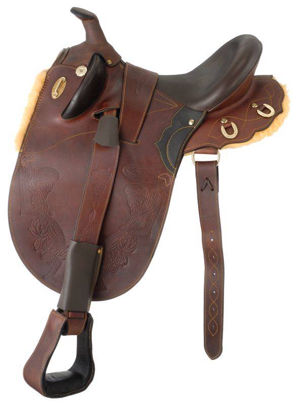 Australian Outrider Collection Dundee Saddle with  Fleece Bottom Saddle Package