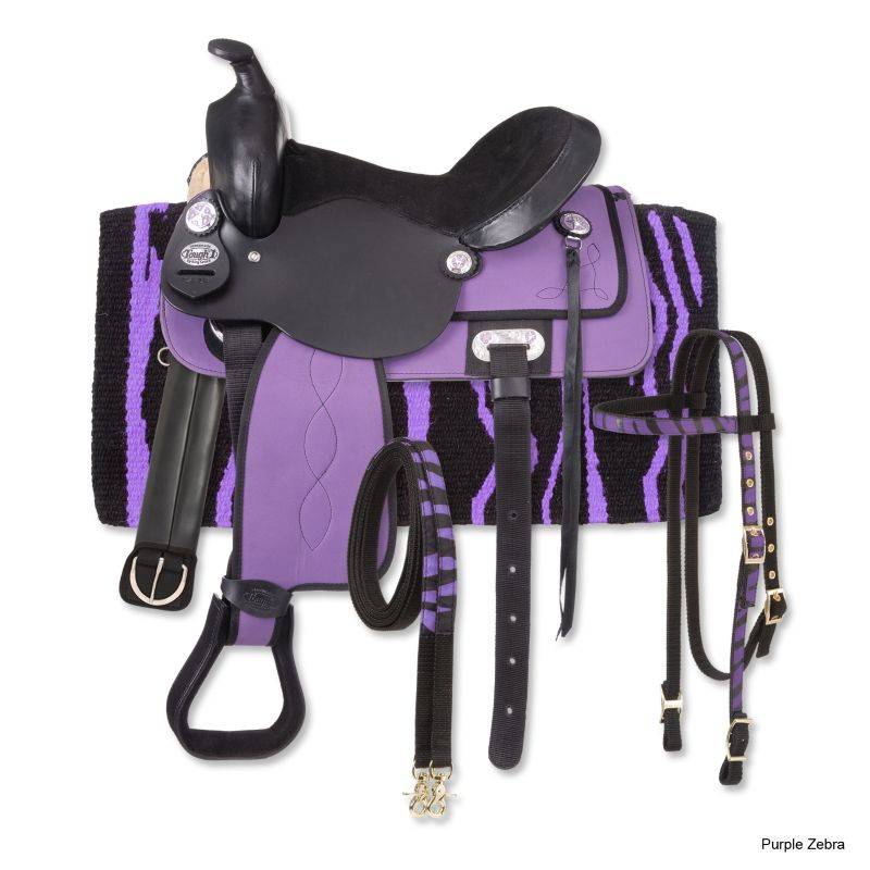 Tough1 Krypton Western Saddle with  Zebra Package