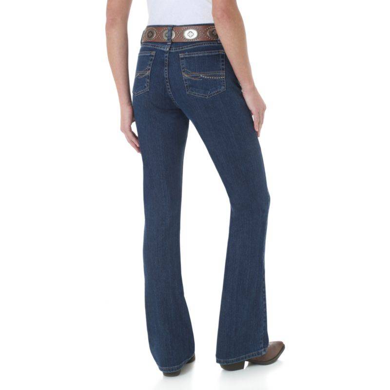 Wrangler Ladies As Real As Classic Fit Boot Cut Jeans