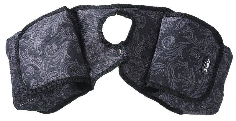 Tough1 Nylon Horn Bag - Tooled Leather Print