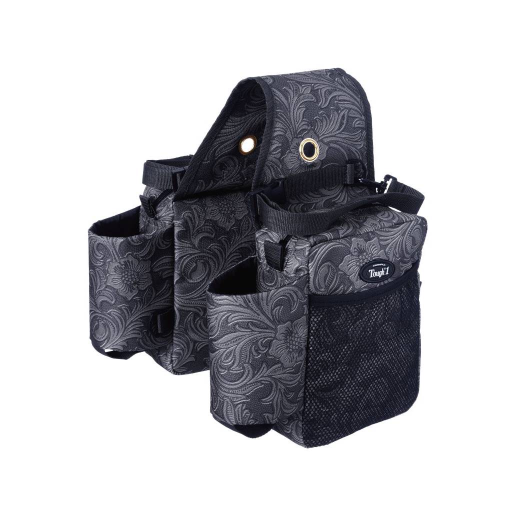 Tough1 Saddle Bag/Bottle Holder/Gear Carrier - Tooled Leather Print
